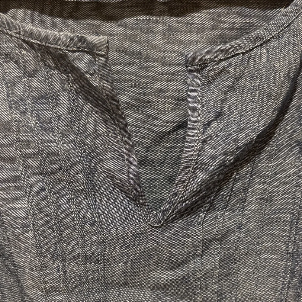 Talbots Blue Chambray Top - Picture 3 of 4